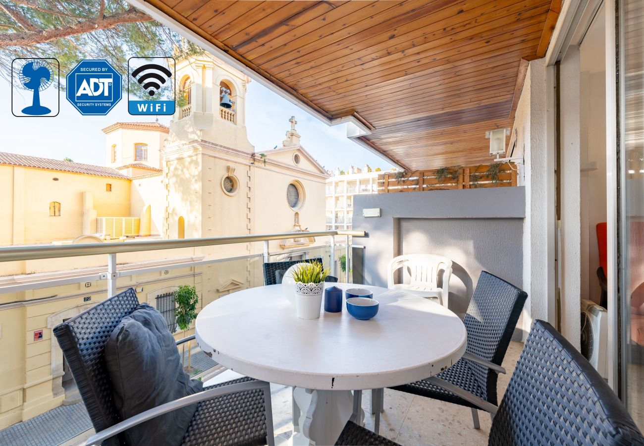 Ferienwohnung in Salou - FMP & MARITIM TEAL * WiFI * 1. STRANDREIHE